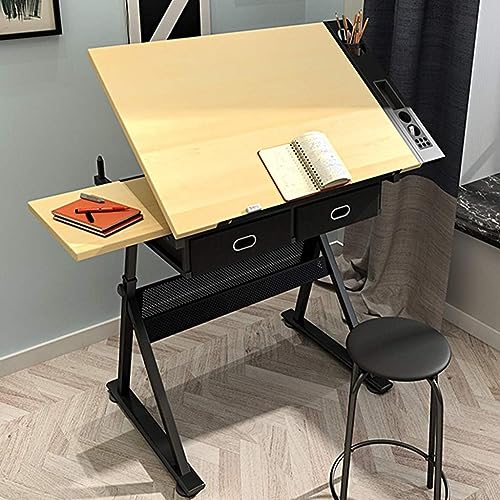 OGRAFF Drafting Table with Adjustable Height for Art Design - Artist Table