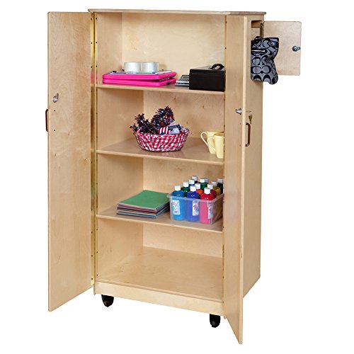 Wood Designs Mobile Teacher's Lock-it-up Cabinet