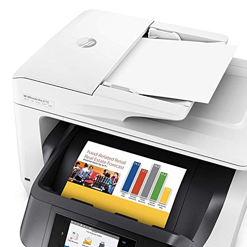HP OfficeJet Pro 8720 All-in-One Wireless Printer, HP Instant Ink & Amazon Dash Replenishment ready - White (M9L75A)