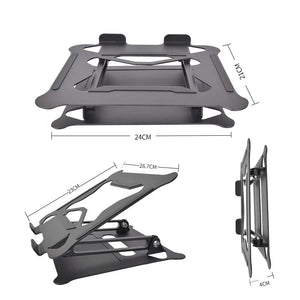 LZQDM Foldable Notebook Support Portable Laptop Base Holder Adjustable Bracket Computer Accessories Laptop Stand Aluminium (Color : A)