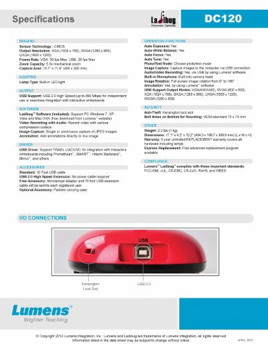 Lumens DC120 Ladibug Document Camera