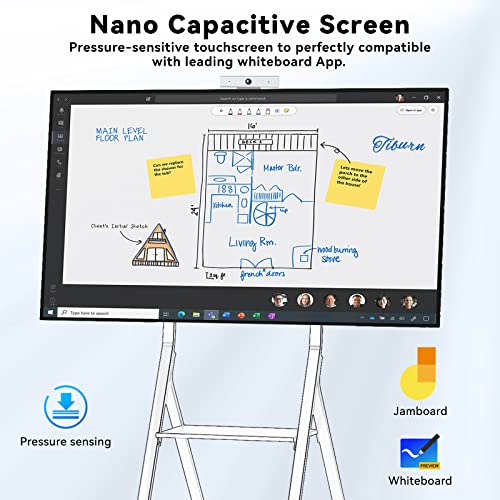 TIBURN 55" S1-C 4K UHD Smart Whiteboard with Auto Framing Camera