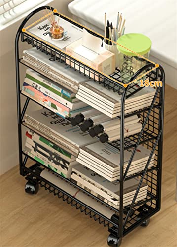 TEmkin Small Bookshelf with Wheels