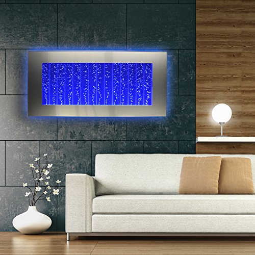 Bubble Wall Model 500WM Wall-Mounted Bubble Fountain, Silver