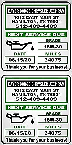 Stand Alone Oil Change Sticker / Label Printer. Complete Package Including Keyboard, Ribbon and 1000 Custom Labels