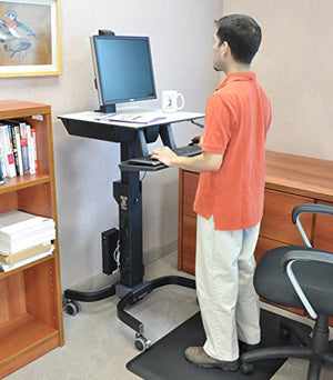 Ergotron WorkFit-C LD Single Monitor Mobile Standing Desk - for Monitors Up to 24 Inches