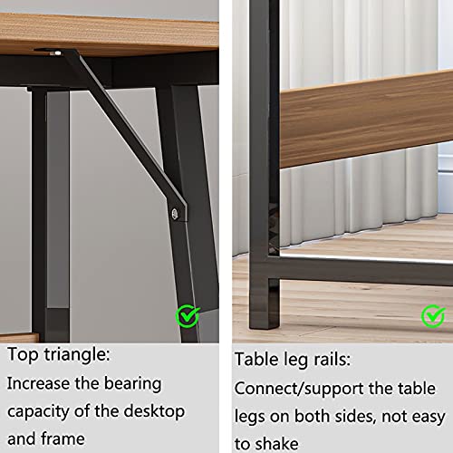 Computer Desk, 47.24 Inch Writing Office Desk, Modern Simple PC Table, Workstation for Home/Office, Easy to Assemble