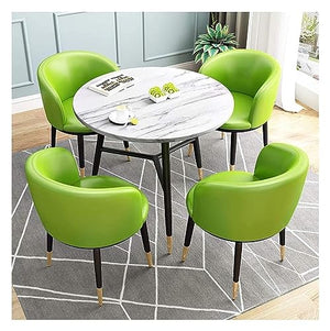 WEBERT Modern Minimalist Office Reception Room Club Table and Chair Set - Green