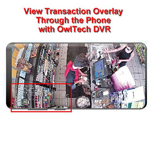 5.0MP IP POS Camera Text Interface for POS Cash Register & ATM and Overlay Text on NVR/IP Camera Video - Onvif Compliant - Viewing Transaction Through Your Devices