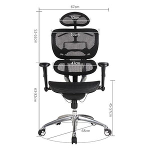 None Ergonomic Waist Computer Chair with Intelligent Lumbar Support