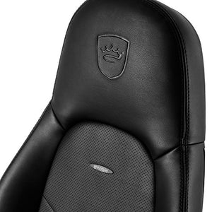 noblechairs ICON Gaming Chair - Office Chair - Desk Chair - PU Faux Leather - Ergonomic - Cold Foam Upholstery - 330 lbs - Racing Seat Design - Black