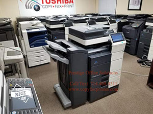 Konica Minolta Bizhub C654e Copier Printer Scanner Network with Staple Finisher