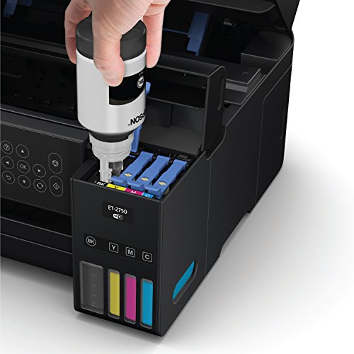 Epson Expression ET-2750 EcoTank Wireless Color All-in-One Supertank Printer with Scanner and Copier