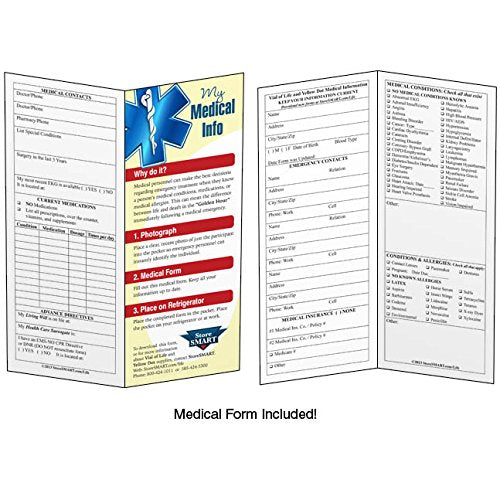 StoreSMART - Vial of Life 100-Pack - Magnetic Easy Open - Magnetic Back - Red - VOLMCP502MB-R-100