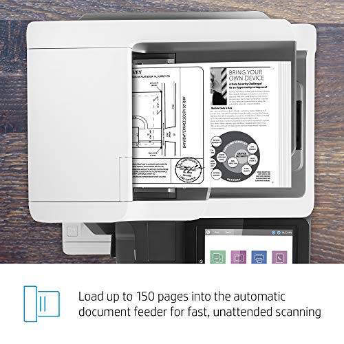 HP LaserJet Enterprise MFP M634z Monochrome Multifunction Duplex Printer with Extra Paper Trays and 3-bin Stapler/Stacker (7PS96A)