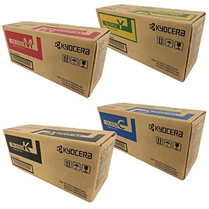 KYOCERA TK5152 Black, Cyan, Magenta, Yellow Original LaserJet Toner Cartridge Set for Kyocera ECOSYS M6035cidn, M6535cidn and P6035cdn