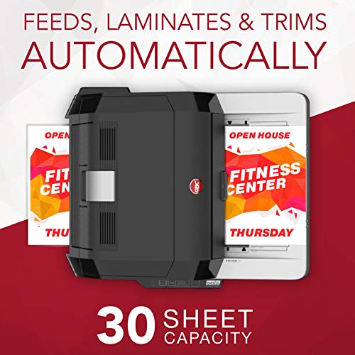GBC Foton 30 Automated Pouch-Free Laminator with Starter Film-Cartridge - Black, 9.6" x 22.7" x 18.8