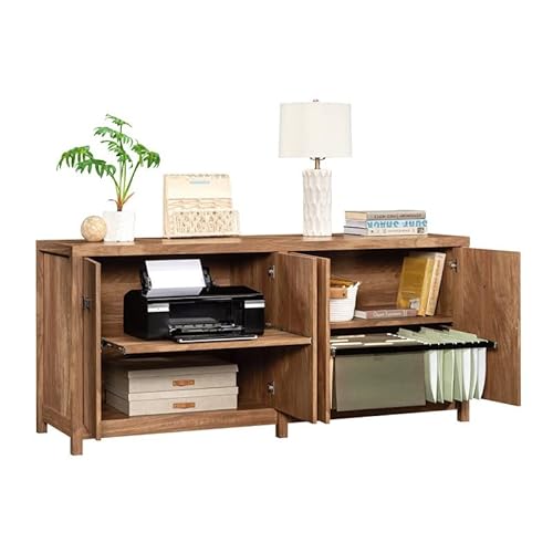 Sauder Sindoori Mango Office Credenza with Doors