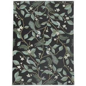 TRP Foldable Office Chair Mat 9' x 12' | Decorative Artisan Design | Scratch, Crack & Water Proof | Solid Black/Green/Brown