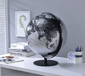 Ore International World Globe Black/Silver