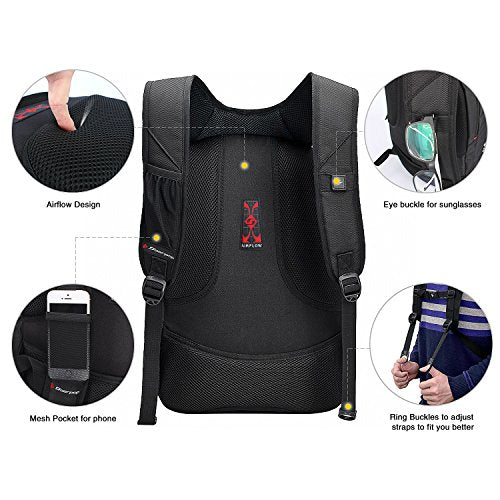 Soarpop School Business Backpack for 15.6 inch Laptop,Expandable Notebook Racksack for College Office