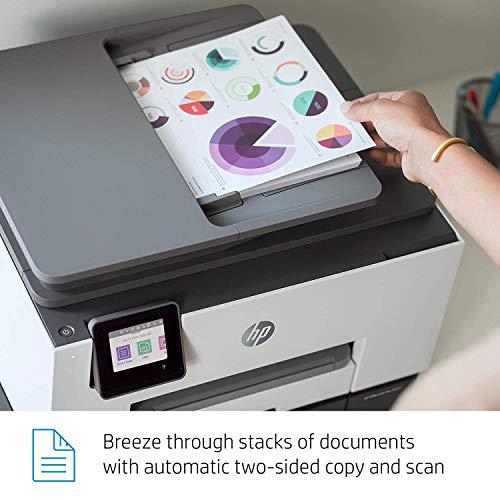 HP OfficeJet Pro 9025 All-in-One Wireless Printer Single-pass (Automatic) Document Feeder and Two Paper Trays  Smart Home Office Productivity  Instant Ink and Amazon Dash Replenishment Ready (1MR66A)