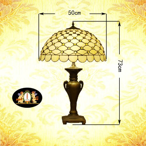 Tiffany Europaische retro style hand-painted stained glass table lamp