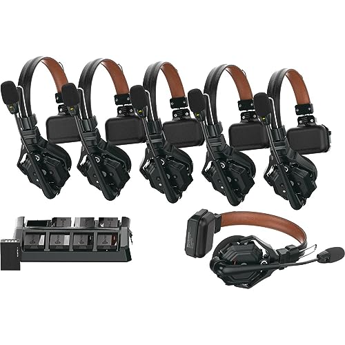 Dracast Hollyland Solidcom C1 Pro Full-Duplex Wireless Intercom System with 6 Headsets
