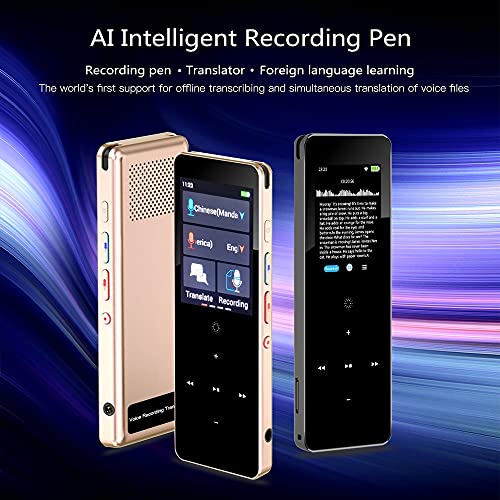 None 89 Languages X1 Voice Recording Translator Device WiFi/Hotspot/Offline 2.0 Inch (Rose Gold)
