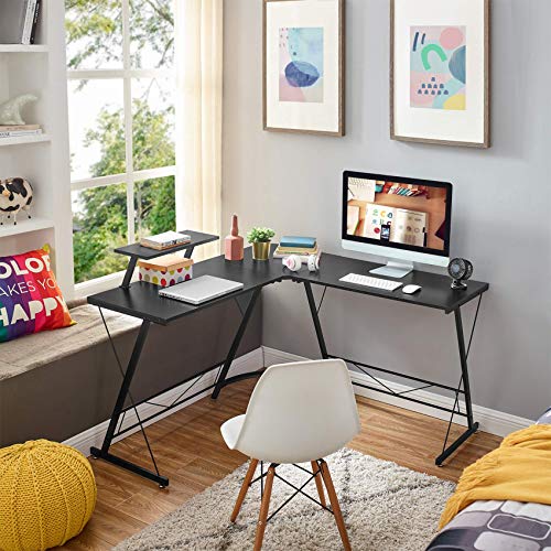 Mr IRONSTONE Electric Height Adjustable Desk 47.2" Standing Desk Sit to Stand Home Office Computer Desk & L-Shaped Desk 50.8" Computer Corner Desk, Home Gaming Desk, Office Writing Workstation