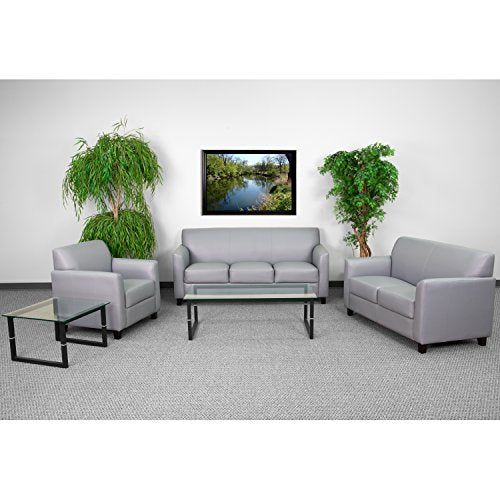 Flash Furniture HERCULES Diplomat Series Reception Set in Gray