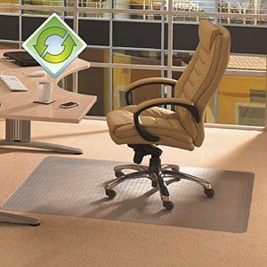 EcoTex Evolutionmat, Recyclable Chair Mat, for Standard Pile Carpets, Rectangular, 48" x 60"