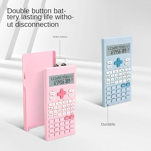 WYXBY Scientific Function Calculator Mini Portable Two-line Display Cute Calculator