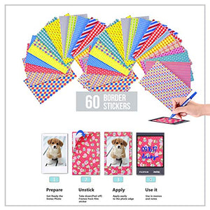 HP Sprocket Photo Printer, (2nd Edition) Print Social Media Photos on 2x3 Sticky-Backed Paper (Luna Pearl) + Photo Paper (50 Sheets) + USB Cable + 60 Decorative Stick-On Border Frames