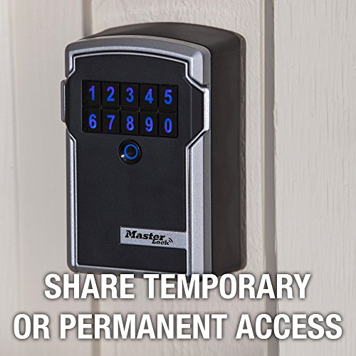 Master Lock Lock Box, Electronic Wall Mount Key Safe with Personal Use Software Platform, 3-1/4 in. Wide, 5441D