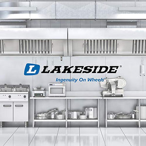 Lakeside Manufacturing 479 K.D. Utility Cart, Stainless Steel, 3 Shelves, 500 lb. Capacity, Chrome