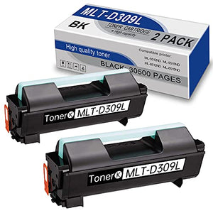 2 Pack Black High Capacity MLT-D309L Compatible MLTD309L D309L Toner Cartridge Replacement for ML-6512ND 6515ND 5512ND 5515ND Printer Ink Cartridge.