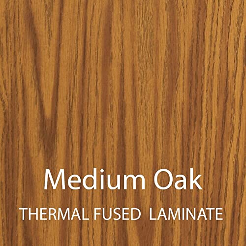 Correll Rectangular TFL Commercial Folding Table, 36"x96", Medium Oak
