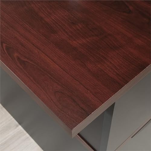 Pemberly Row Classic Cherry Finish Reception Hutch
