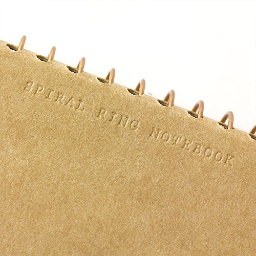 1 X Midori-spiral ring notebook camel blank notebook