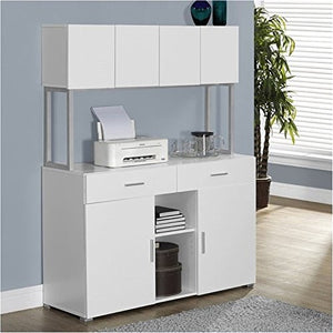Bowery Hill 48" Office Storage Credenza in White