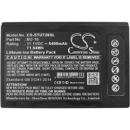 Xsplendor XSP Replacement Battery for TYPE-82, TYPE-Q102, TYPE-72 PN BU-16
