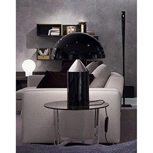 Oluce Atollo 233 Table Lamp 2x100W E27 Dimmer Black