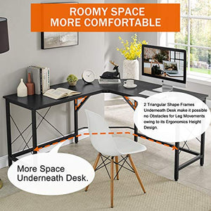 Mr IRONSTONE L-Shaped Desk 59" Computer Corner Desk, Home Gaming Desk, Office Writing Workstation, Space-Saving, Easy to Assemble