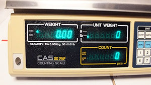 CAS SC25P SC Series Precision Counting Scale, 50lb Capacity, 0.01lb Readability
