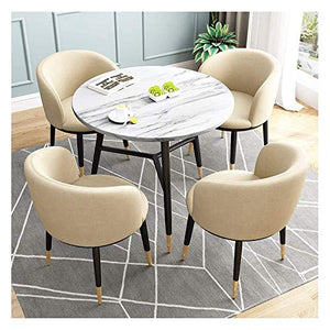 SYLTER Office Conference Table and Chair Set - Reception Coffee Table - Home Living Room Tables and Chairs - Creative Lounge Chair - Kitchen Dining Table Set - 1 Table 3 Chairs (Color: [Insert Color])