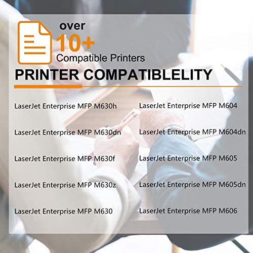 GREENCYCLE 10 Pack 81X CF281X Black High Yield Toner Cartridge Replacement Compatible for HP Laserjet Enterprise MFP M605 M630 M606 M605N M605DN M605X M630h M630dn M630z Printer