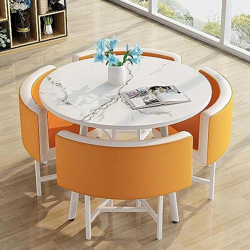 WEBERT Reception Room Club Table and Chair Set - Round Tables, Living Rooms, Leisure Tables - Kitchen Furniture (Color: E)