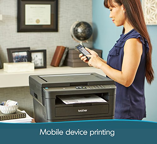 Brother Compact Monochrome Laser Printer, HLL2395DW, Flatbed Copy & Scan, Wireless Printing, NFC, Cloud-Based Printing & Scanning, Amazon Dash Replenishment Enabled