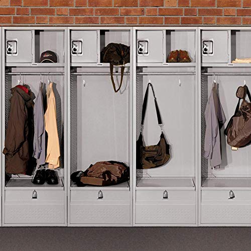 Salsbury Industries Metal Locker, 6-Feet-18-Inch, Grey